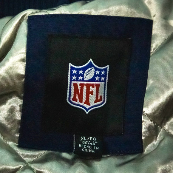 Dallas Cowboys NFL Super Bowl Championship Size XL Blue White Varsity Jacket NEW - Picture 6 of 11